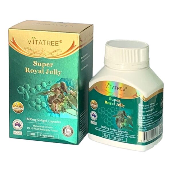 Viên uống sữa ong chúa Vitatree Super Royal Jelly 1600mg 100 viên