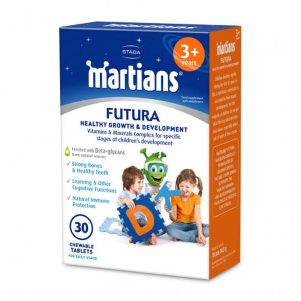 Viên uống tăng cường đề kháng cho bé Martians Futura 30 Viên