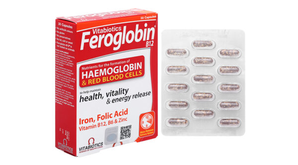 Vitabiotics Feroglobin B12 hỗ trợ tăng khả năng tạo máu