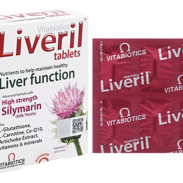 Vitabiotics Liveril hỗ trợ tăng cường chức năng gan