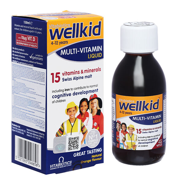 Siro Vitabiotics Wellkid Multi-Vitamin Liquid hỗ trợ tăng đề kháng