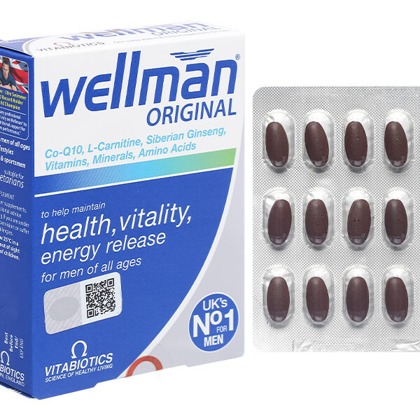 Vitabiotics Wellman Original hỗ trợ tăng cường sức khỏe cho nam giới