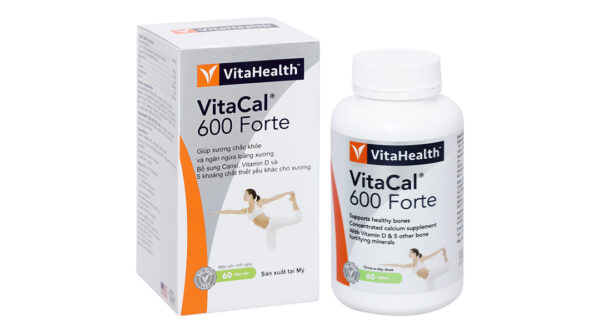 VitaHealth VitaCal 600 Forte giúp giảm nguy cơ loãng xương