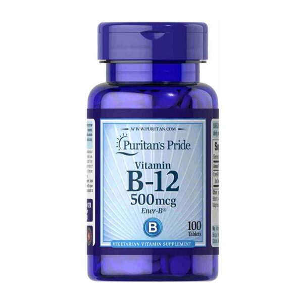 Vitamin B12 500mcg Puritans Pride 100 viên - Viên uống bổ sung Vitamin B12