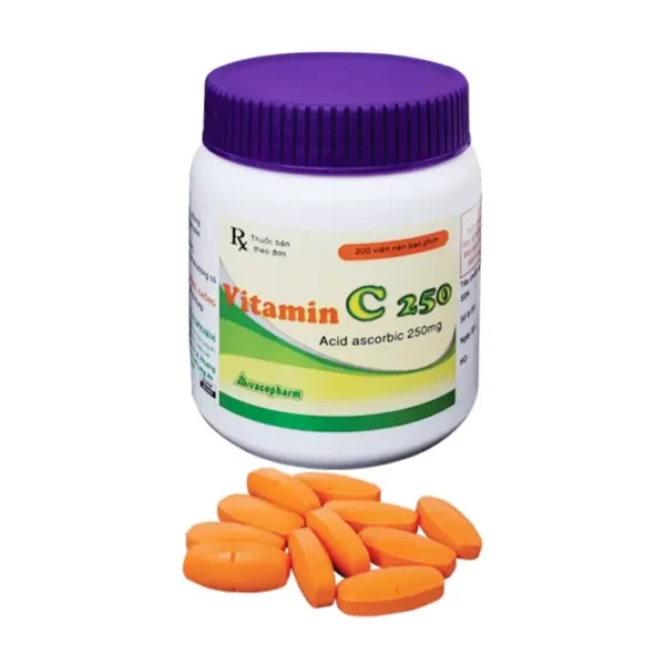 Vitamin C 250mg Vacopharm 200 viên - Bổ sung vitamin C