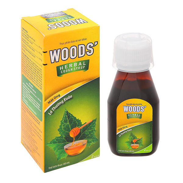 Siro Woods' Herbal Cough Syrup hỗ trợ giảm triệu chứng ho