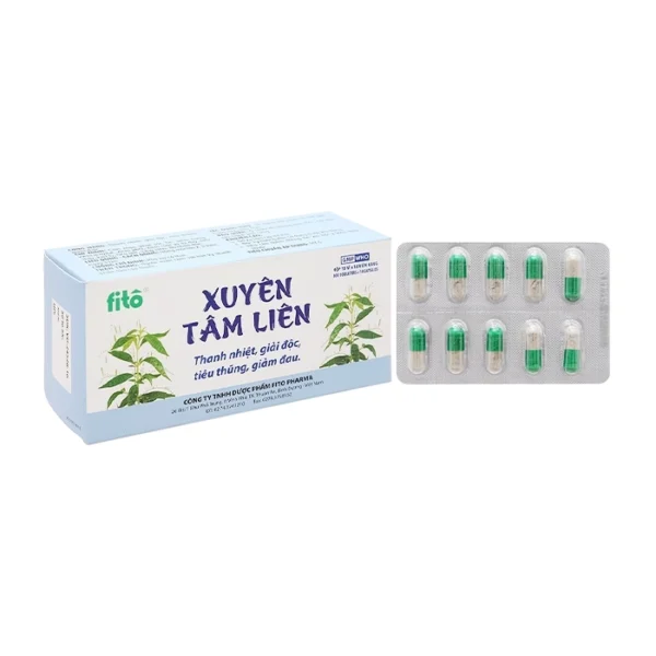 Xuyên Tâm Liên Fito Pharma 10 vỉ x 10 viên