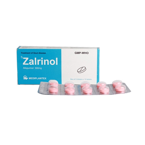 Thuốc Zalrinol, Hộp 2 vỉ x 10 viên