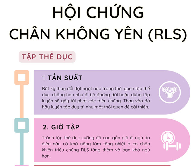 Lời khuyên về giấc ngủ và tập thể dục cho người mắc hội chứng chân không yên