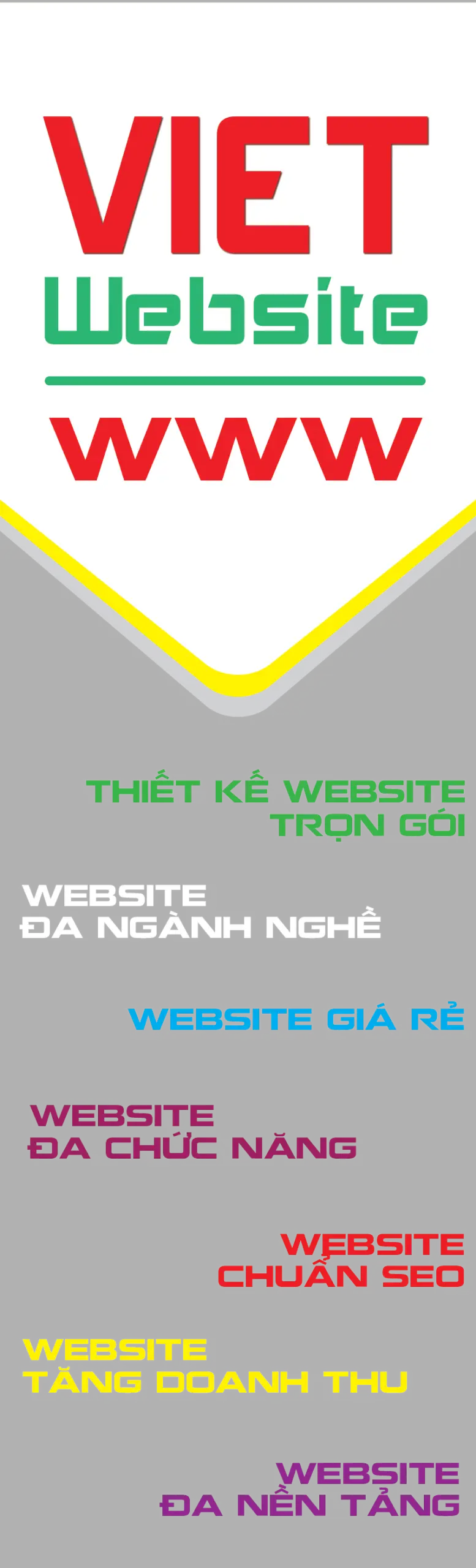 baner đứng 5 thiết kế web